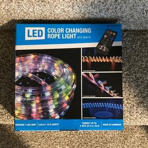 Brand new LED Color Changing Rope Light 18 ft with remote